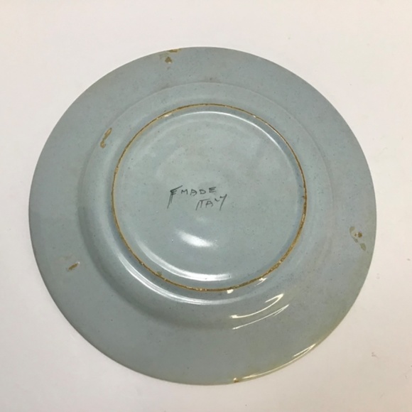 Vintage Fratelli Fanciullacci Ceramic Plate with Leaf and Peppers Italy - Picture 3 of 5